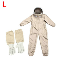 Load image into Gallery viewer, Professional Ventilated Full Body Beekeeping Bee Keeping Suit w/ Leather Gloves