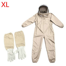 Load image into Gallery viewer, Professional Ventilated Full Body Beekeeping Bee Keeping Suit w/ Leather Gloves
