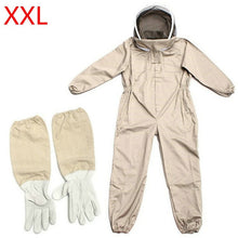 Load image into Gallery viewer, Professional Ventilated Full Body Beekeeping Bee Keeping Suit w/ Leather Gloves