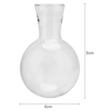 Load image into Gallery viewer, Glass and Wood Vase Planter Terrarium Table Desktop Hydroponics Plant Bonsai Flower Pot Hanging Pots with Wooden Tray Home Decor